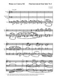 Suite No.2. Final movement (Real sound notation)